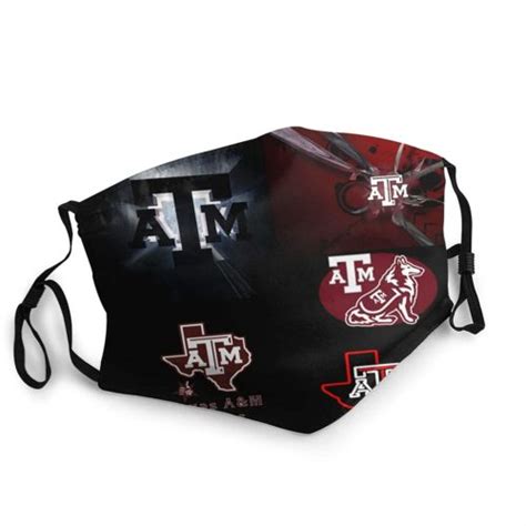 Texas A&m Aggies Face Mask With PM2.5 Filter Sheet | RobinPlaceFabrics ...