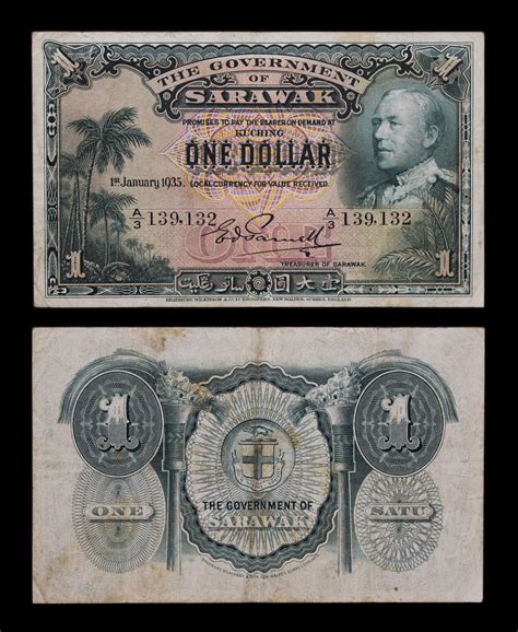 NumisBids: Mowbray Collectables Auction 32, Lot 484 : WORLD BANKNOTES, SARAWAK One Dollar 1st ...