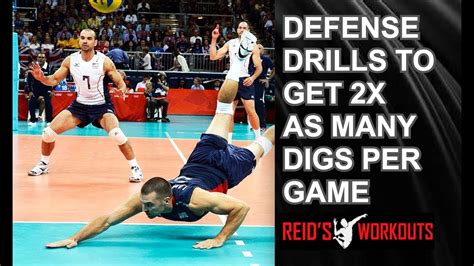 Volleyball Defence Drills For Improved Footwork and Speed - YouTube