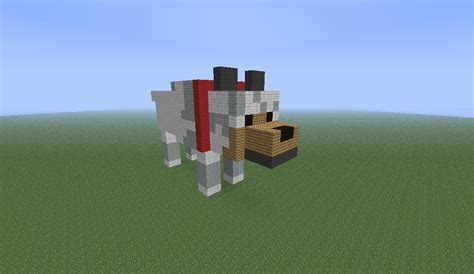 Cpatin_Crazy Wolf Statue!!! Minecraft Project