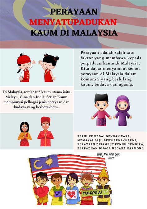 Poster Perpaduan Kaum Di Malaysia - snacssed