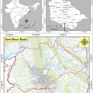 Location of the Tawi River basin in Jammu and Kashmir | Download ...