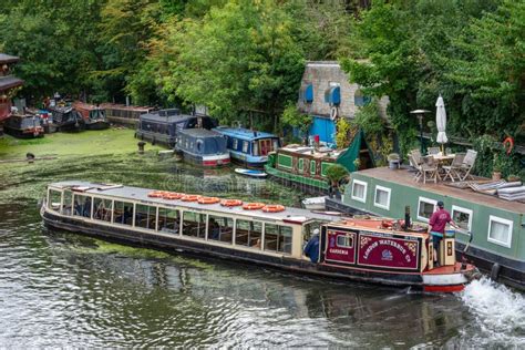 UK, London, Camden Town, 12 September 2020.Regents Canal Runs through ...