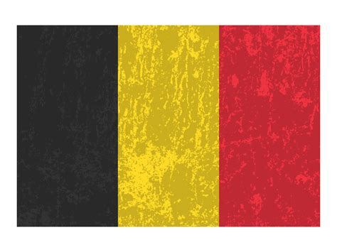 Belgium grunge flag, official colors and proportion. Vector ...