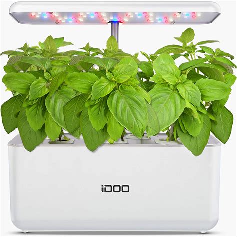 iDOO Indoor Herb Garden Kit, 7 Pods Hydroponics Growing System, Smart Garden Planter ...