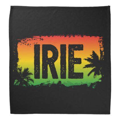 Rasta Flag Colored IRIE Jamaican Quote and Palms Bandana in 2020 | Jamaican quotes, Flag colors ...