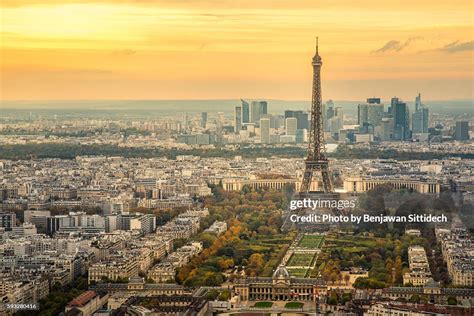 Paris Skyline At Sunset High-Res Stock Photo - Getty Images