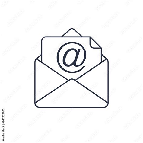 Mail vector icon. E-mail icon, Envelope illustration. Address symbol ...