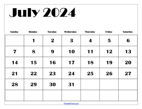 July 2024 Through June 2024 Calendar - Berty Chandra