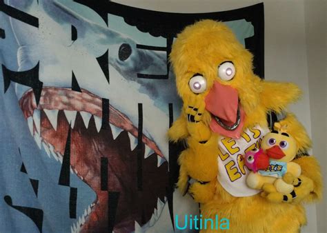 Chica with Chica plushie by Uitinla on DeviantArt