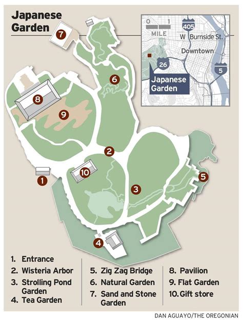 Japanese tea garden map - Map of japanese tea garden (California - USA)