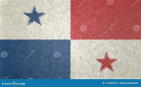 Original 3D Image, Flag of Panama City. Stock Illustration - Illustration of cape, arab: 114400323