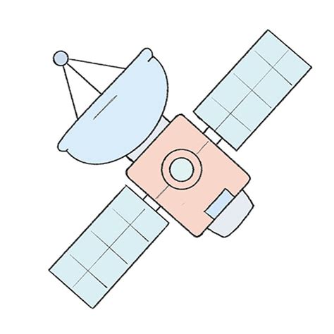 How to Draw a Satellite - Easy Drawing Tutorial For Kids