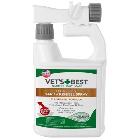 Vet's Best Flea and Tick Yard and Kennel Spray | Yard Treatment Spray ...