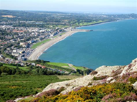 Bray seafront taken from the top of Bray head. | Dublin ireland ...