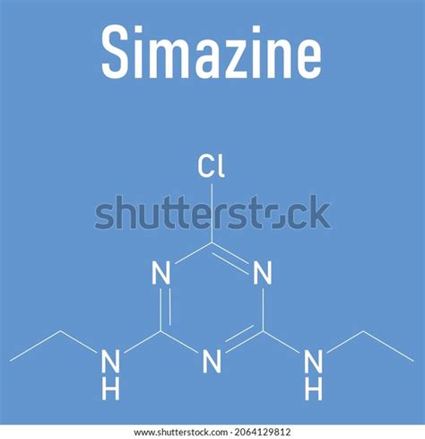 Simazine Herbicide Molecule Skeletal Formula Stock Vector (Royalty Free) 2064129812 | Shutterstock