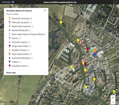 Map of Wroxham