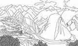 Machu Picchu Peru  Desenhos Monumentos Colorir sketch template