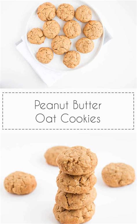 Peanut Butter Oat Cookies - Baking-Ginger