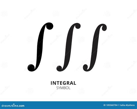 Integral Symbol. Integral Icon Isolated on White Background. Math Sign, Vector Icon Stock Vector ...