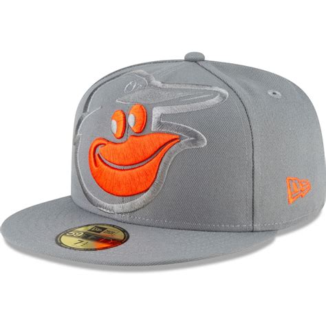 Men's Baltimore Orioles New Era Gray Alternate Logo Elements 59FIFTY Fitted Hat