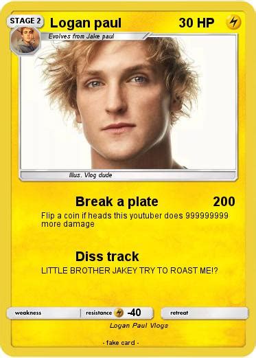 Pokémon Logan paul 18 18 - Break a plate - My Pokemon Card