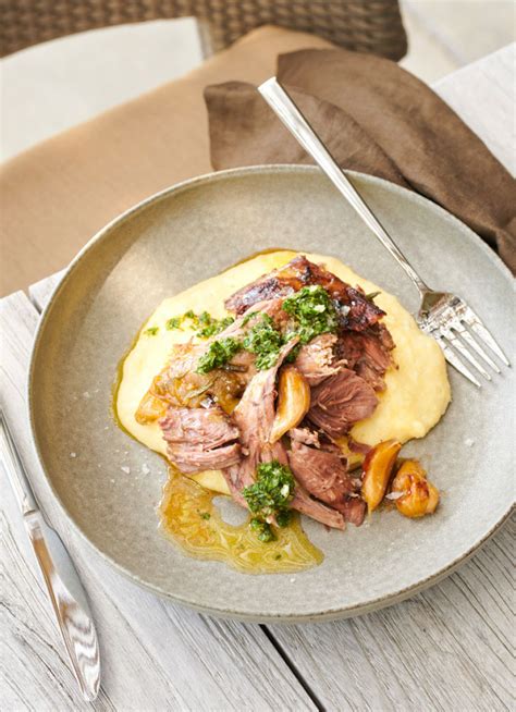 Slow-braised Shoulder of Lamb with Oregano and Lemon Salsa » Dish Magazine