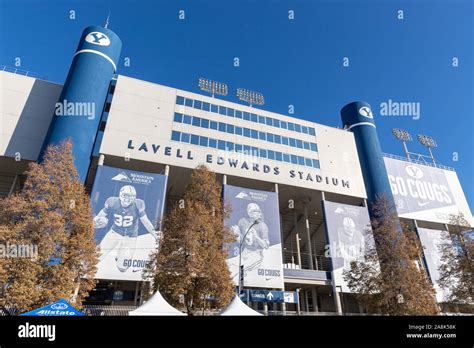 November 9, 2019 - Provo, UT, USA: Lavell Edwards Stadium on the campus ...