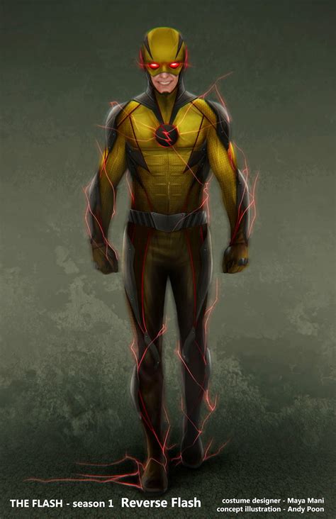 The Flash Concept Art - Alternate Reverse-Flash Costume Designs