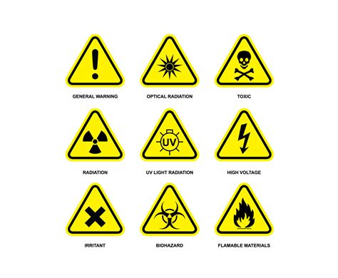 Danger Symbol Icons Vector Vector Art & Graphics | freevector.com