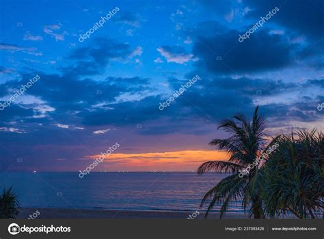 Aerial View Sunset Karon Beach Karon Beach Beach Broad Long Stock Photo ...