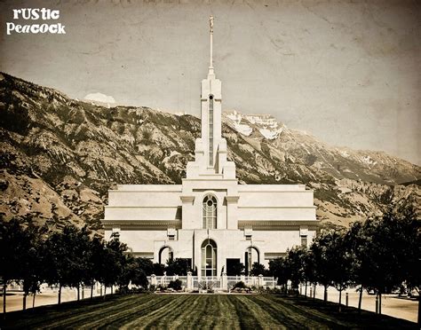 Rustic Peacock: Mt. Timpanogos Temple