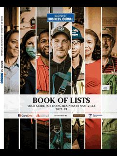 Nashville Book of Lists - Nashville Business Journal