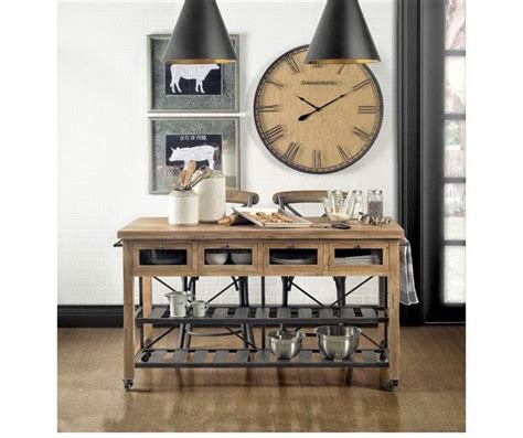 Rustic Industrial Wood Kitchen Island | Your Western Decor