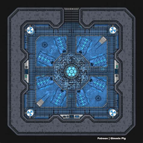 ArtStation - Sci-Fi Battle Map 01 - The Reactor