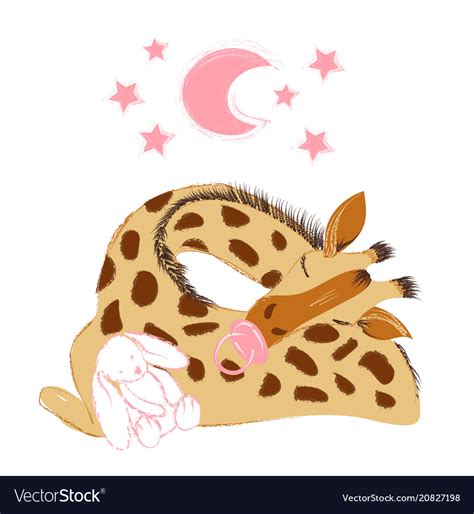 Baby Giraffe Sleeping