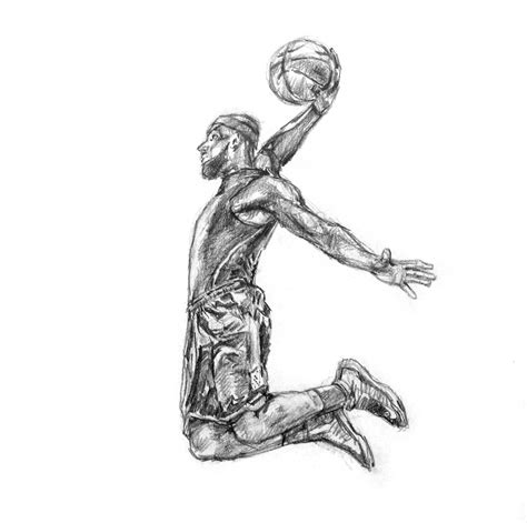 Lebron James Dunk Drawing | Provincial Archives of Saskatchewan