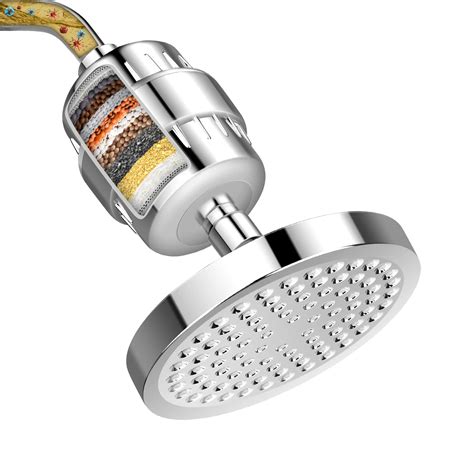 Buy FEELSO FE-15 PRO abs shower and tap filter for hard water with 15 stage Hard Water Softener ...