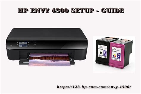 an image of a printer with the words hp envy 650 setup guide on it and ...