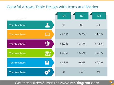 30 Creative Data Table Graphics Design PowerPoint Template ...