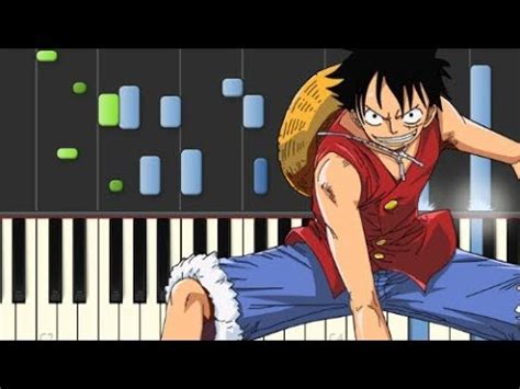 One Piece OST: Luffy´s Fierce Attack - Piano Tutorial [Synthesia] - YouTube