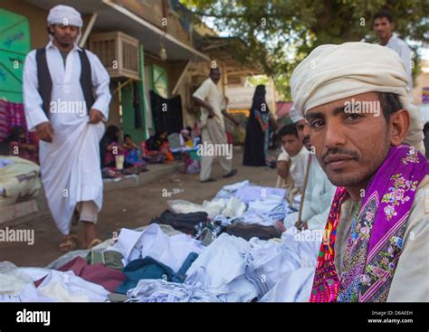 Rashaida Tribe Men Selling Clothes, Kassala, Sudan Stock Photo - Alamy