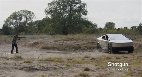 Tesla posts behind the scenes footage of Cybertruck’s “bullet test” demo