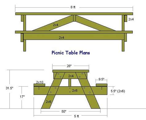 picnic table plans metric pdf - Vennie Kowalski