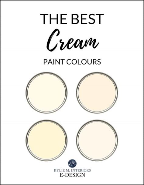 The 13 Most POPULAR Cream Paint Colors: Sherwin Williams & Benjamin Moore - Kylie M Interiors