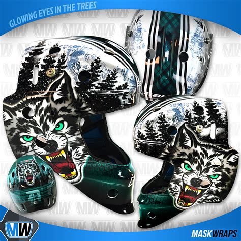 Goalie Mask Vinyl Wraps | Custom Design for Hockey Helmets