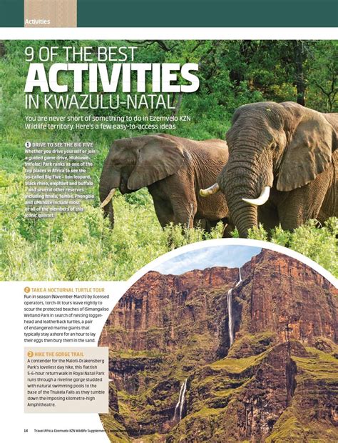 Travel Africa Magazine - Discover Ezemvelo KZN Wildlife Special Issue