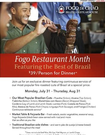 Fogo de Chão Coupons: $25 off Coupon, Promo Code 2017