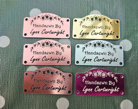 Personalized Craft Tags Handmade Product Labels Metalic - Etsy