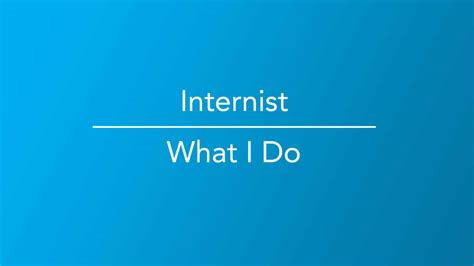 How to Become a Internist - Career Girls - Explore Careers